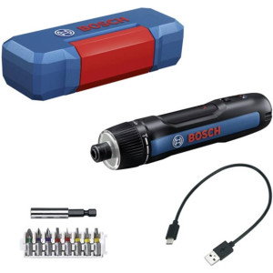 Акумуляторна викрутка (шуруповерт) Bosch GO 3 (8-pcs bit set, bit holder, USB-C cable, Mini Case, in Carton)