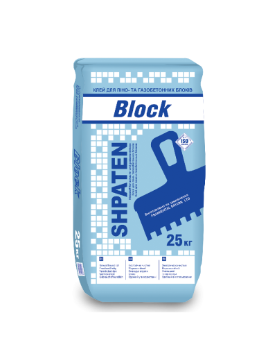 Клей для газобетонных и пеноблоков Shpaten Blok, 25кг