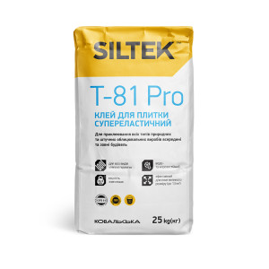 Siltek  T-81 Pro Клей для плитки супереластичний (25кг)